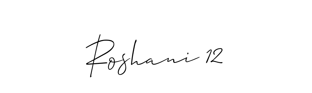 The best way (Allison_Script) to make a short signature is to pick only two or three words in your name. The name Roshani 12 include a total of six letters. For converting this name. Roshani 12 signature style 2 images and pictures png