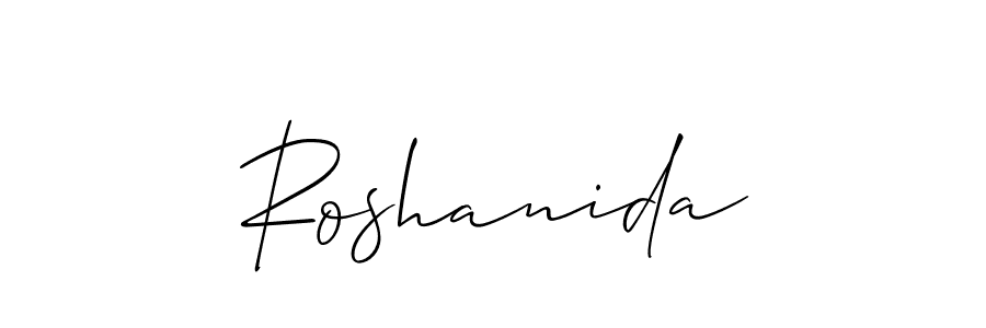 Also You can easily find your signature by using the search form. We will create Roshanida name handwritten signature images for you free of cost using Allison_Script sign style. Roshanida signature style 2 images and pictures png