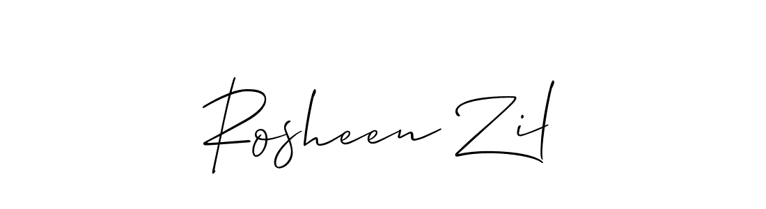 Once you've used our free online signature maker to create your best signature Allison_Script style, it's time to enjoy all of the benefits that Rosheen Zil name signing documents. Rosheen Zil signature style 2 images and pictures png