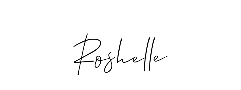 Also You can easily find your signature by using the search form. We will create Roshelle name handwritten signature images for you free of cost using Allison_Script sign style. Roshelle signature style 2 images and pictures png