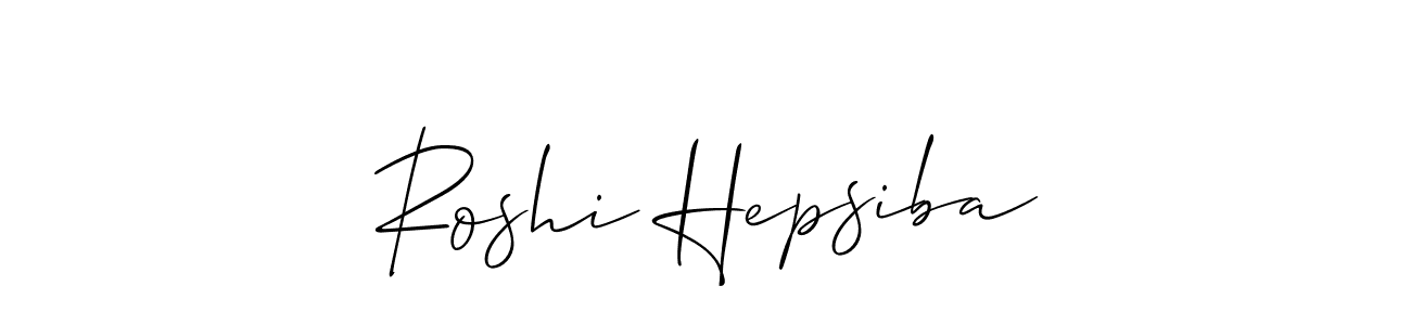 Also we have Roshi Hepsiba name is the best signature style. Create professional handwritten signature collection using Allison_Script autograph style. Roshi Hepsiba signature style 2 images and pictures png