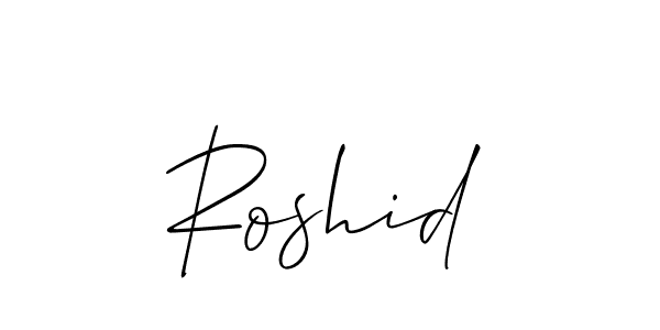 You should practise on your own different ways (Allison_Script) to write your name (Roshid) in signature. don't let someone else do it for you. Roshid signature style 2 images and pictures png