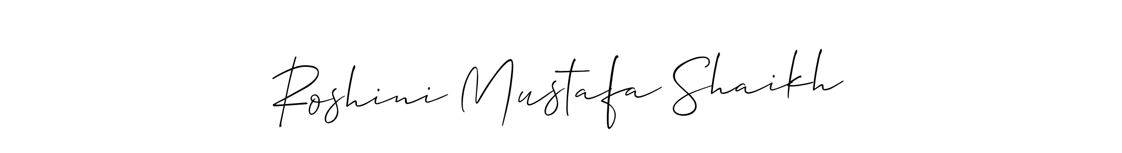 Make a beautiful signature design for name Roshini Mustafa Shaikh. Use this online signature maker to create a handwritten signature for free. Roshini Mustafa Shaikh signature style 2 images and pictures png