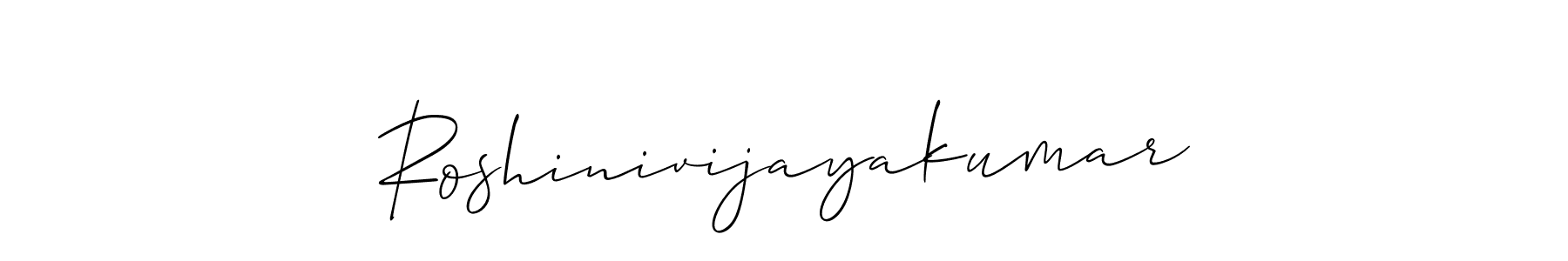 Design your own signature with our free online signature maker. With this signature software, you can create a handwritten (Allison_Script) signature for name Roshinivijayakumar. Roshinivijayakumar signature style 2 images and pictures png