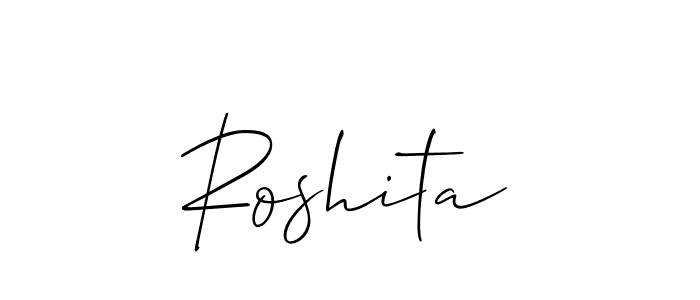 Make a short Roshita signature style. Manage your documents anywhere anytime using Allison_Script. Create and add eSignatures, submit forms, share and send files easily. Roshita signature style 2 images and pictures png