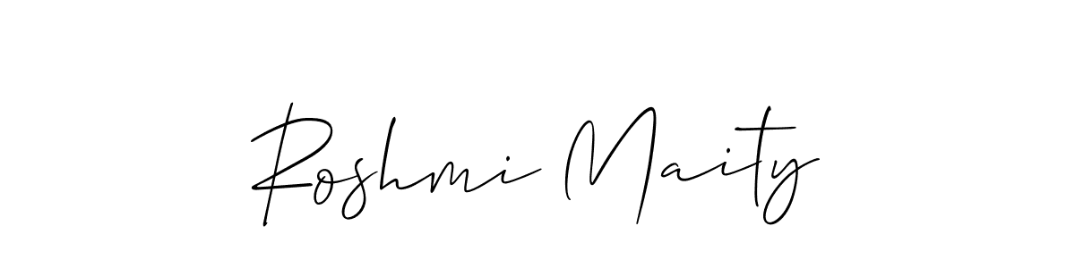 Make a beautiful signature design for name Roshmi Maity. With this signature (Allison_Script) style, you can create a handwritten signature for free. Roshmi Maity signature style 2 images and pictures png