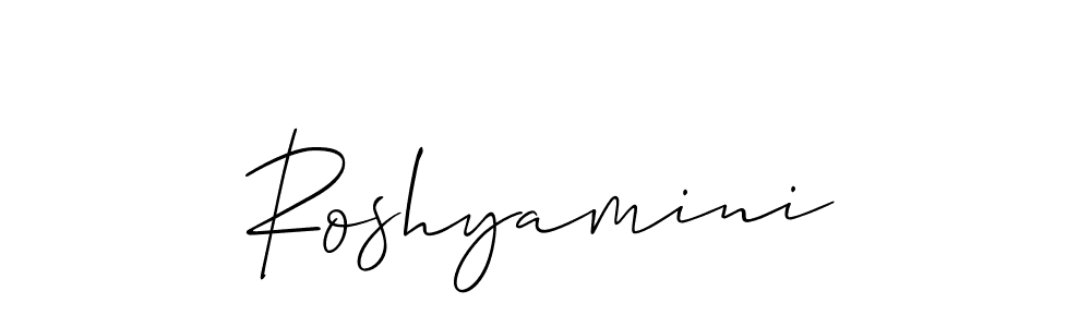 This is the best signature style for the Roshyamini name. Also you like these signature font (Allison_Script). Mix name signature. Roshyamini signature style 2 images and pictures png