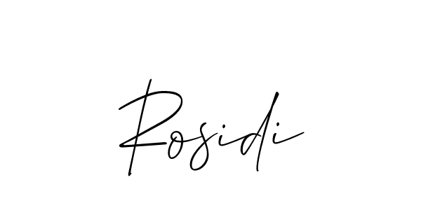Also You can easily find your signature by using the search form. We will create Rosidi name handwritten signature images for you free of cost using Allison_Script sign style. Rosidi signature style 2 images and pictures png
