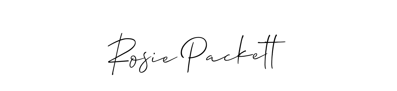 Best and Professional Signature Style for Rosie Packett. Allison_Script Best Signature Style Collection. Rosie Packett signature style 2 images and pictures png