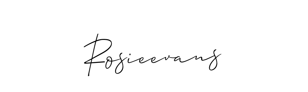 Make a short Rosieevans signature style. Manage your documents anywhere anytime using Allison_Script. Create and add eSignatures, submit forms, share and send files easily. Rosieevans signature style 2 images and pictures png