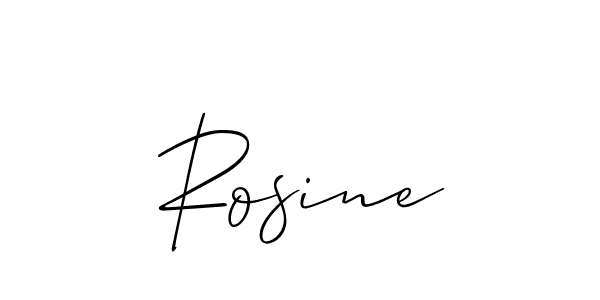 Make a beautiful signature design for name Rosine. Use this online signature maker to create a handwritten signature for free. Rosine signature style 2 images and pictures png