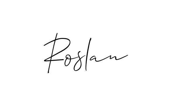 Also You can easily find your signature by using the search form. We will create Roslan name handwritten signature images for you free of cost using Allison_Script sign style. Roslan signature style 2 images and pictures png