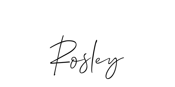 Create a beautiful signature design for name Rosley. With this signature (Allison_Script) fonts, you can make a handwritten signature for free. Rosley signature style 2 images and pictures png