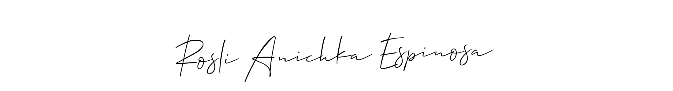 Here are the top 10 professional signature styles for the name Rosli Anichka Espinosa. These are the best autograph styles you can use for your name. Rosli Anichka Espinosa signature style 2 images and pictures png