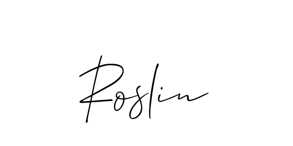 It looks lik you need a new signature style for name Roslin. Design unique handwritten (Allison_Script) signature with our free signature maker in just a few clicks. Roslin signature style 2 images and pictures png