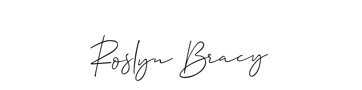 Make a short Roslyn Bracy signature style. Manage your documents anywhere anytime using Allison_Script. Create and add eSignatures, submit forms, share and send files easily. Roslyn Bracy signature style 2 images and pictures png