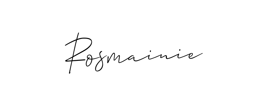 Make a short Rosmainie signature style. Manage your documents anywhere anytime using Allison_Script. Create and add eSignatures, submit forms, share and send files easily. Rosmainie signature style 2 images and pictures png