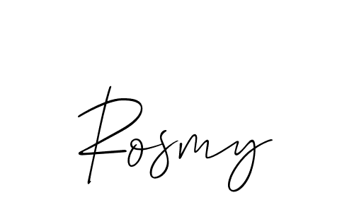Design your own signature with our free online signature maker. With this signature software, you can create a handwritten (Allison_Script) signature for name Rosmy. Rosmy signature style 2 images and pictures png