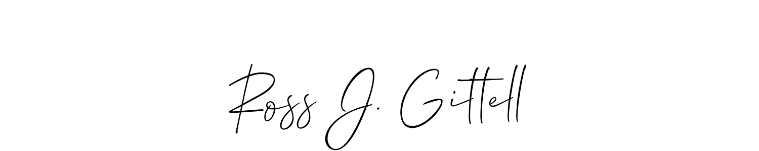 Similarly Allison_Script is the best handwritten signature design. Signature creator online .You can use it as an online autograph creator for name Ross J. Gittell. Ross J. Gittell signature style 2 images and pictures png