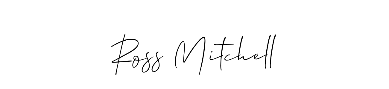 Use a signature maker to create a handwritten signature online. With this signature software, you can design (Allison_Script) your own signature for name Ross Mitchell. Ross Mitchell signature style 2 images and pictures png