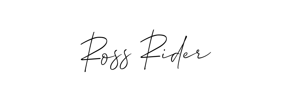 Create a beautiful signature design for name Ross Rider. With this signature (Allison_Script) fonts, you can make a handwritten signature for free. Ross Rider signature style 2 images and pictures png