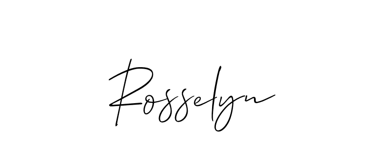 Once you've used our free online signature maker to create your best signature Allison_Script style, it's time to enjoy all of the benefits that Rosselyn name signing documents. Rosselyn signature style 2 images and pictures png