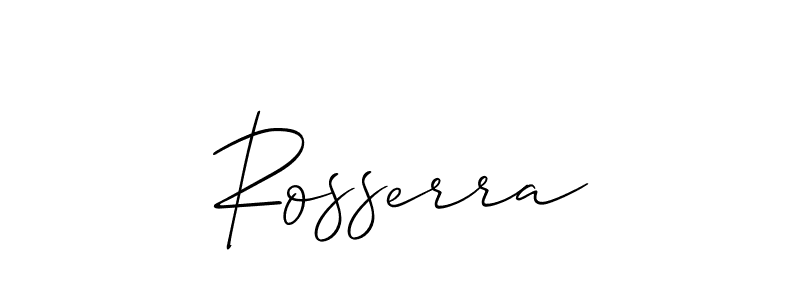 Make a short Rosserra signature style. Manage your documents anywhere anytime using Allison_Script. Create and add eSignatures, submit forms, share and send files easily. Rosserra signature style 2 images and pictures png