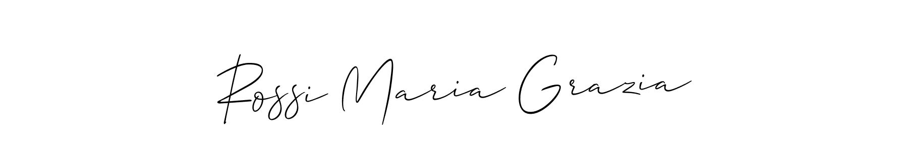 Allison_Script is a professional signature style that is perfect for those who want to add a touch of class to their signature. It is also a great choice for those who want to make their signature more unique. Get Rossi Maria Grazia name to fancy signature for free. Rossi Maria Grazia signature style 2 images and pictures png