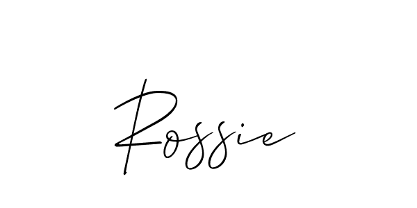 if you are searching for the best signature style for your name Rossie. so please give up your signature search. here we have designed multiple signature styles  using Allison_Script. Rossie signature style 2 images and pictures png