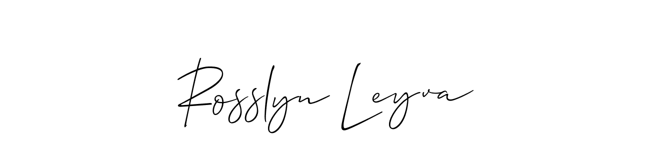 Here are the top 10 professional signature styles for the name Rosslyn Leyva. These are the best autograph styles you can use for your name. Rosslyn Leyva signature style 2 images and pictures png