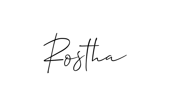 Check out images of Autograph of Rostha name. Actor Rostha Signature Style. Allison_Script is a professional sign style online. Rostha signature style 2 images and pictures png