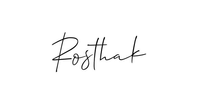 if you are searching for the best signature style for your name Rosthak. so please give up your signature search. here we have designed multiple signature styles  using Allison_Script. Rosthak signature style 2 images and pictures png