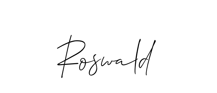 It looks lik you need a new signature style for name Roswald. Design unique handwritten (Allison_Script) signature with our free signature maker in just a few clicks. Roswald signature style 2 images and pictures png