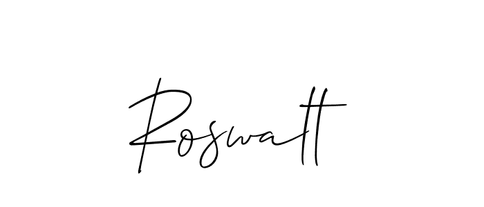 Make a beautiful signature design for name Roswalt. With this signature (Allison_Script) style, you can create a handwritten signature for free. Roswalt signature style 2 images and pictures png