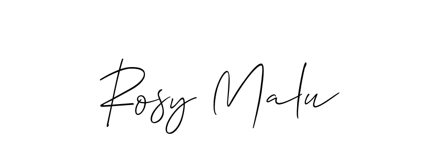 Also we have Rosy Malu name is the best signature style. Create professional handwritten signature collection using Allison_Script autograph style. Rosy Malu signature style 2 images and pictures png