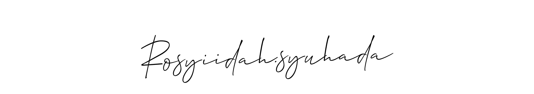 Best and Professional Signature Style for Rosyiidah.syuhada. Allison_Script Best Signature Style Collection. Rosyiidah.syuhada signature style 2 images and pictures png