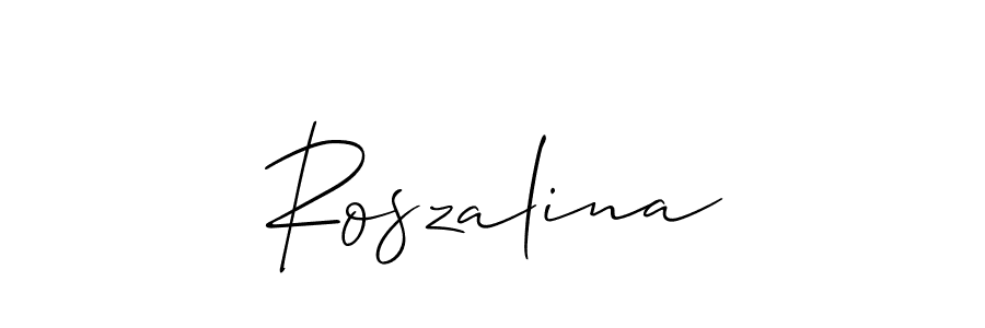 How to Draw Roszalina signature style? Allison_Script is a latest design signature styles for name Roszalina. Roszalina signature style 2 images and pictures png