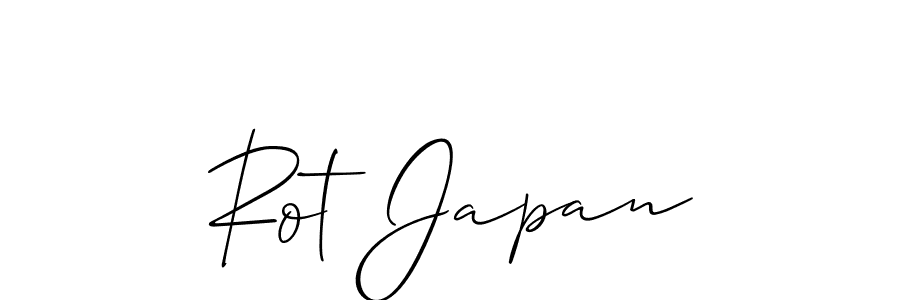 Rot Japan stylish signature style. Best Handwritten Sign (Allison_Script) for my name. Handwritten Signature Collection Ideas for my name Rot Japan. Rot Japan signature style 2 images and pictures png