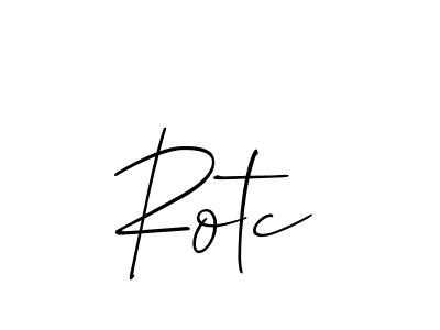 You should practise on your own different ways (Allison_Script) to write your name (Rotc) in signature. don't let someone else do it for you. Rotc signature style 2 images and pictures png