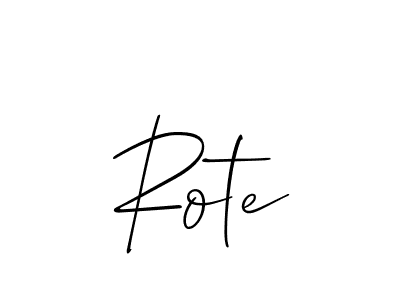 if you are searching for the best signature style for your name Rote. so please give up your signature search. here we have designed multiple signature styles  using Allison_Script. Rote signature style 2 images and pictures png