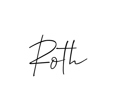 You should practise on your own different ways (Allison_Script) to write your name (Roth) in signature. don't let someone else do it for you. Roth signature style 2 images and pictures png