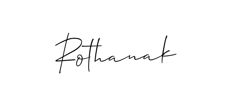 Rothanak stylish signature style. Best Handwritten Sign (Allison_Script) for my name. Handwritten Signature Collection Ideas for my name Rothanak. Rothanak signature style 2 images and pictures png