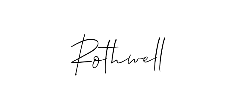 It looks lik you need a new signature style for name Rothwell. Design unique handwritten (Allison_Script) signature with our free signature maker in just a few clicks. Rothwell signature style 2 images and pictures png