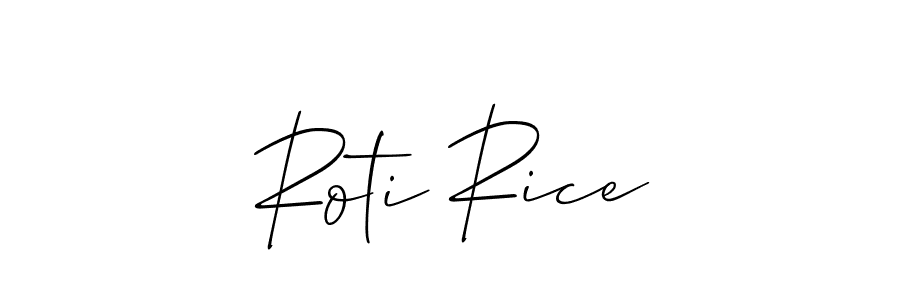 Allison_Script is a professional signature style that is perfect for those who want to add a touch of class to their signature. It is also a great choice for those who want to make their signature more unique. Get Roti Rice name to fancy signature for free. Roti Rice signature style 2 images and pictures png