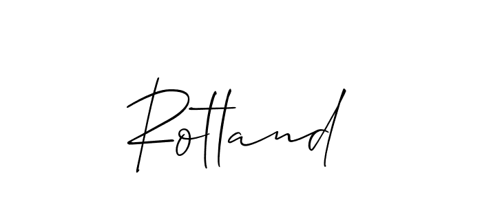 It looks lik you need a new signature style for name Rotland. Design unique handwritten (Allison_Script) signature with our free signature maker in just a few clicks. Rotland signature style 2 images and pictures png