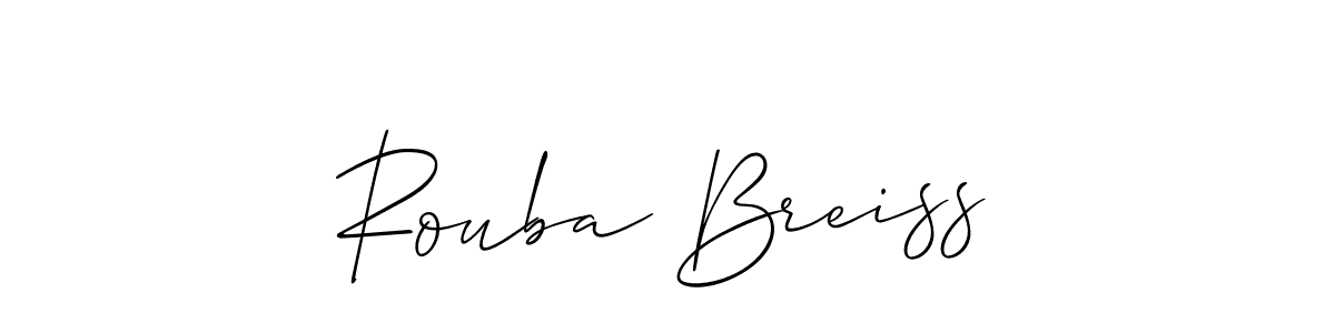 Here are the top 10 professional signature styles for the name Rouba Breiss. These are the best autograph styles you can use for your name. Rouba Breiss signature style 2 images and pictures png