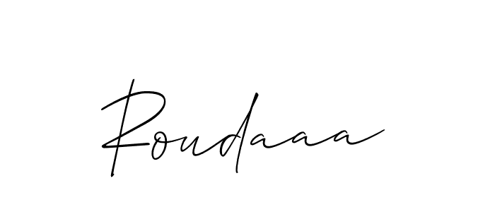 You can use this online signature creator to create a handwritten signature for the name Roudaaa. This is the best online autograph maker. Roudaaa signature style 2 images and pictures png