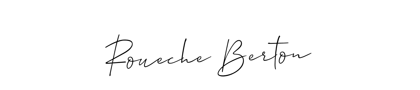 Make a beautiful signature design for name Roueche Berton. With this signature (Allison_Script) style, you can create a handwritten signature for free. Roueche Berton signature style 2 images and pictures png