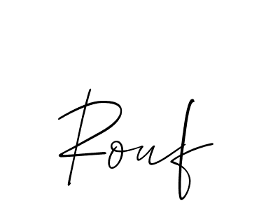 Also You can easily find your signature by using the search form. We will create Rouf name handwritten signature images for you free of cost using Allison_Script sign style. Rouf signature style 2 images and pictures png