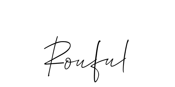 Also we have Rouful name is the best signature style. Create professional handwritten signature collection using Allison_Script autograph style. Rouful signature style 2 images and pictures png
